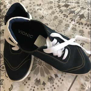Vionic navy sneakers.   Like new.